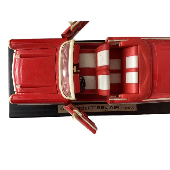 Maisto 1957 Chevy Bel Air Convertible Car*Automobile * Model* Red* Die Cast* - Picture 2 of 10